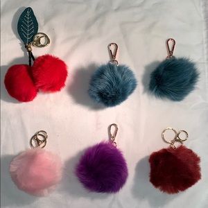 MULTI COLOR BAF FUR CHARM SET